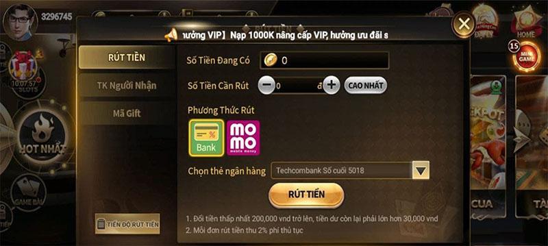 Giao dịch rút tiền siêu nhanh free 100%