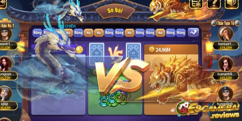 5 bước chơi Rồng hổ đại chiến 68 game bài cực nhanh