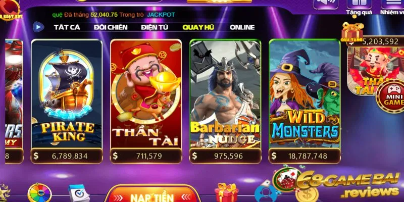 Nổ hũ Barbarian Nudge 68 game bài nhận jackpot khủng